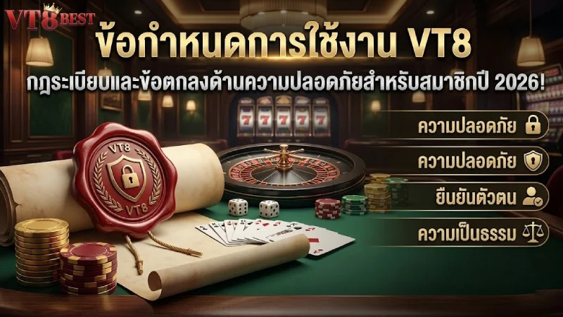 เงื่อนไขการใช้งาน VT8 กฎกติกาและข้อตกลงฉบับล่าสุด 2026