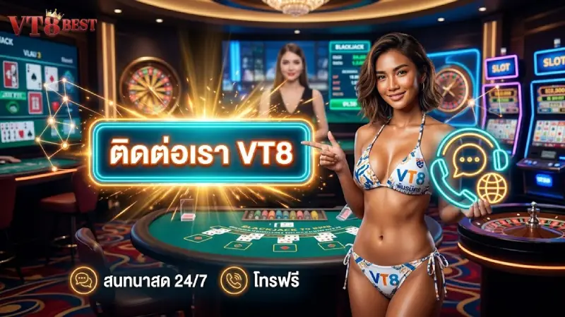 ติดต่อเรา VT8 ช่องทางช่วยเหลือและบริการลูกค้า 24 ชม ปี 2026
