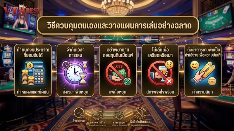 วิธีการควบคุมตนเองและการวางแผนการเล่นอย่างชาญฉลาด
