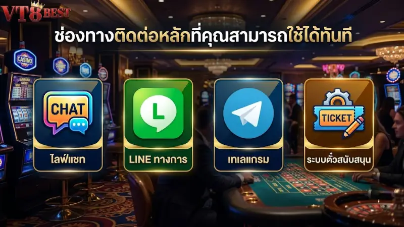 ช่องทางการติดต่อหลักที่คุณสามารถใช้งานได้ทันที